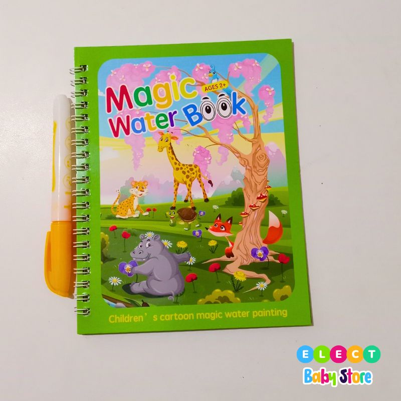 Reusable water magic coloring book for kids (4books and 4pens) - Image 4