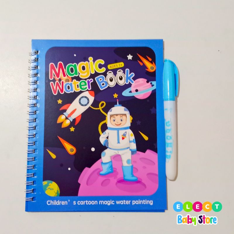 Reusable water magic coloring book for kids (4books and 4pens) - Image 3