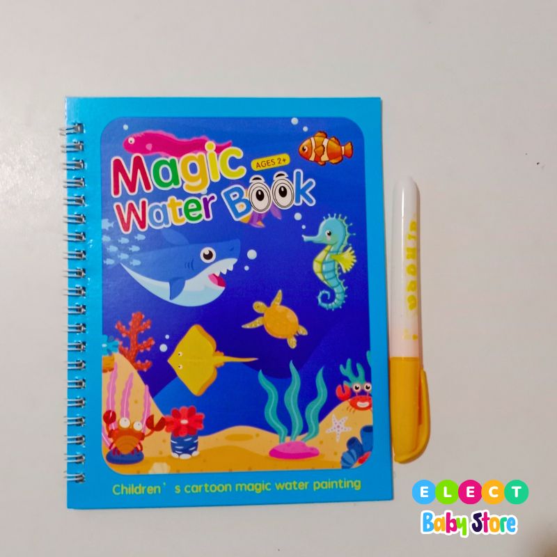Reusable water magic coloring book for kids (4books and 4pens) - Image 2