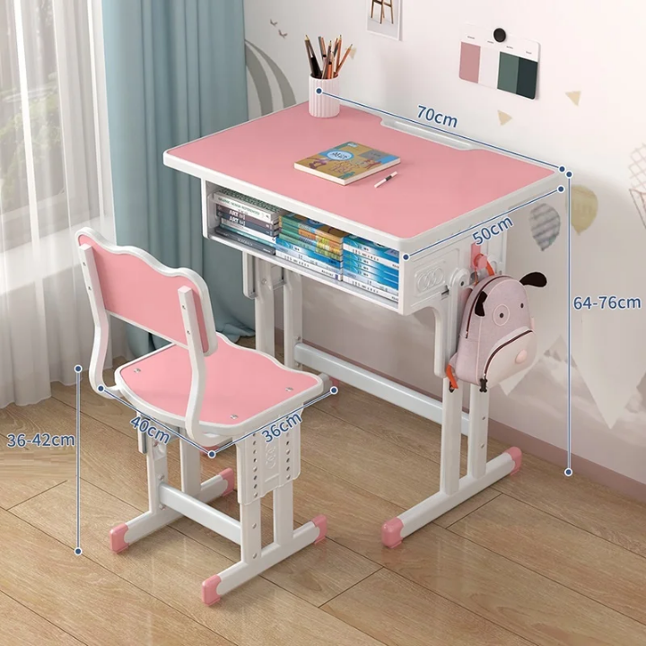 Adjustable Kids Study Desk and Chair Set - Perfect for Homework, Reading, and Crafts (Age 4 to 16) - Image 3