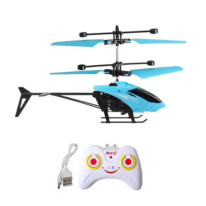 Remote Control Mini Helicopter Toy – Rechargeable RC Aircraft with LED Lights - Image 2