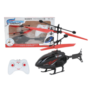 Remote Control Mini Helicopter Toy – Rechargeable RC Aircraft with LED Lights