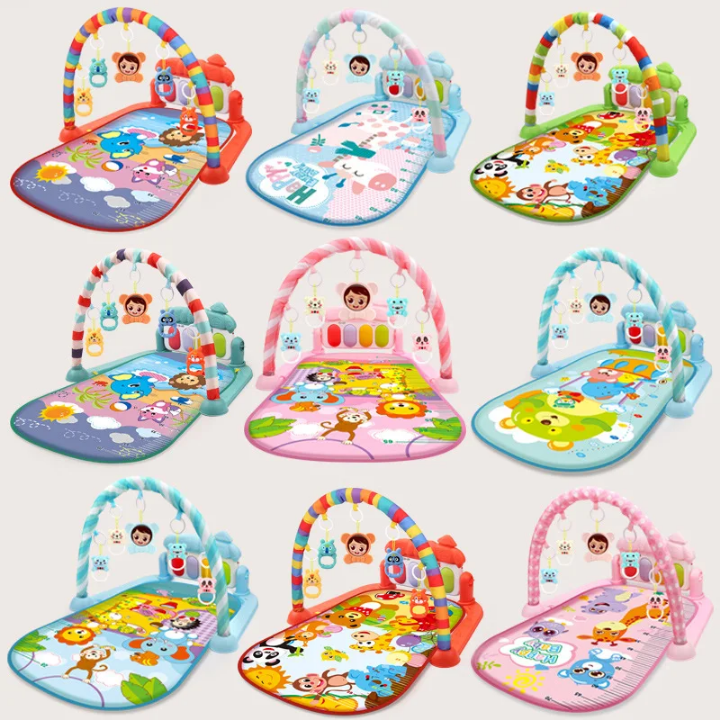 Baby Play Gym Mat with Piano & Hanging Toys – Multi-Functional Activity Playmat - Image 2
