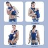 Adjustable Baby Carrier – Front & Back Carry with Safety Straps, Breathable Fabric - Image 4