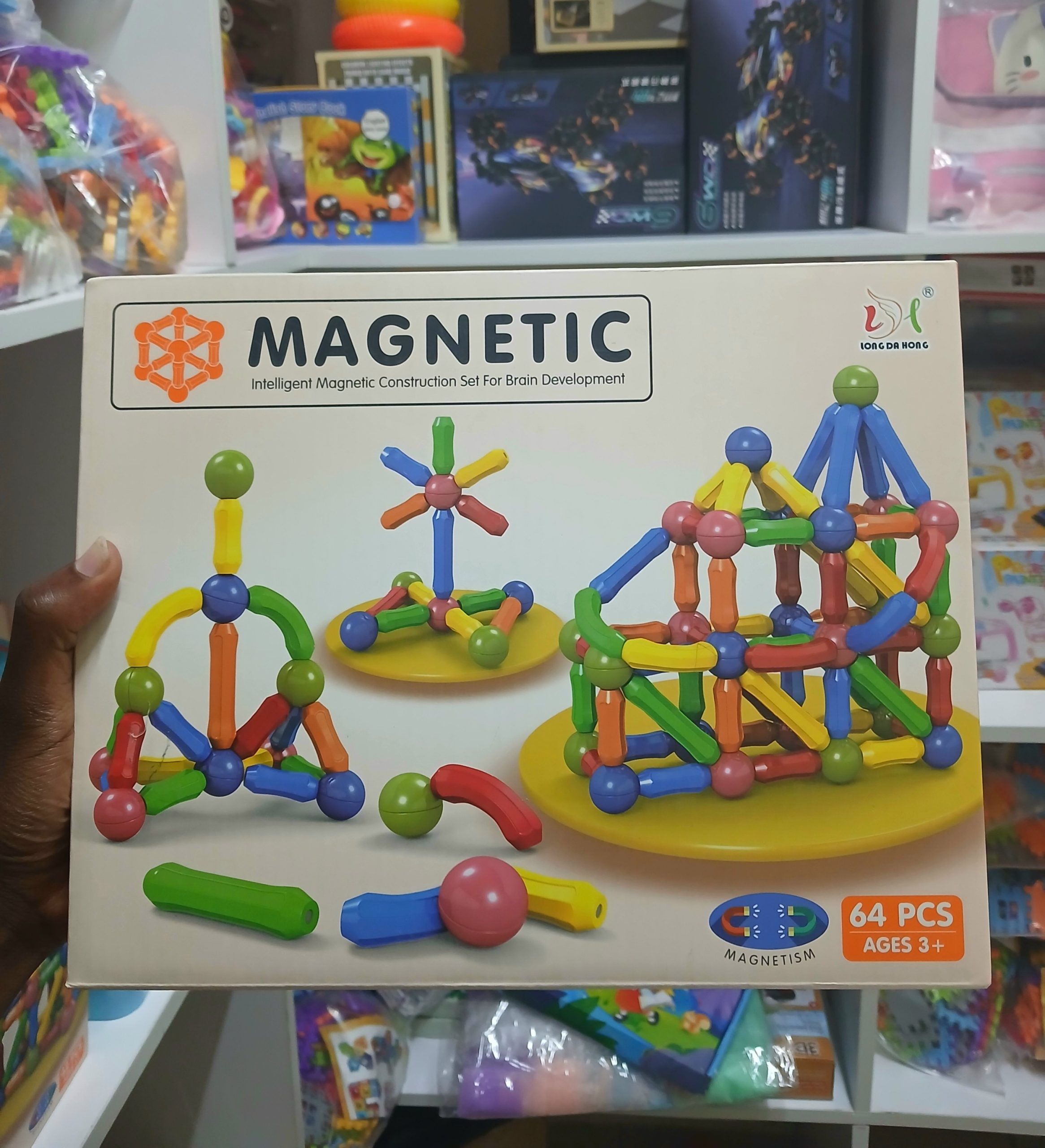 Magnetic Sticks Building Blocks for kids – 64 Pieces