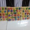 Kids Wooden Letters Puzzle Board – Small & Upper Case Alphabet Learning Toy - Image 3