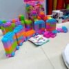120-Piece Jumbo Building Blocks Set with Wheels – Educational & Creative Toys for Kids