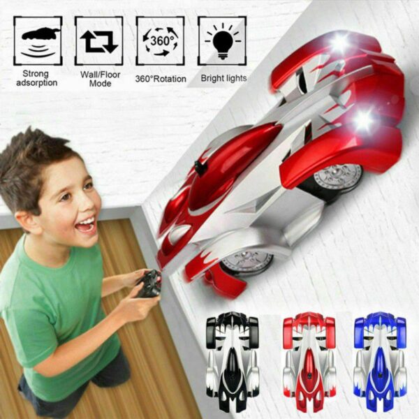 Wall Climbing Remote Control Car – Gravity-Defying RC Car with LED Lights, Dual Mode & Rechargeable Battery - Image 3
