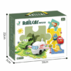 Rail Car Puzzle Play Mat Set: Self-Assembling Interlocking Car Track Rail