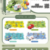 Rail Car Puzzle Play Mat Set: Self-Assembling Interlocking Car Track Rail - Image 4