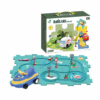 Rail Car Puzzle Play Mat Set: Self-Assembling Interlocking Car Track Rail - Image 2