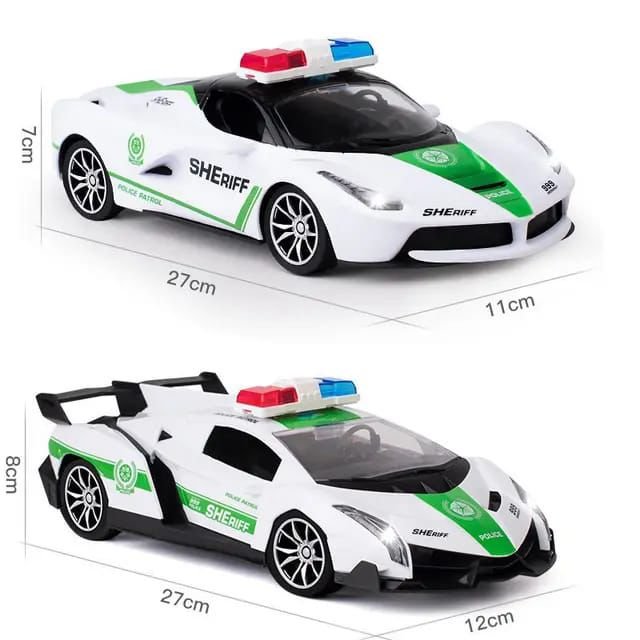High-Speed Futuristic RC Police Supercar – Full-Function Remote Control SHERIFF Vehicle with Lights - Image 2