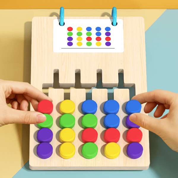Wooden Alphabet & Color Matching Learning Board - Image 2