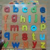 Kids Wooden Lowercase Alphabet Puzzle Board a-z - Image 2