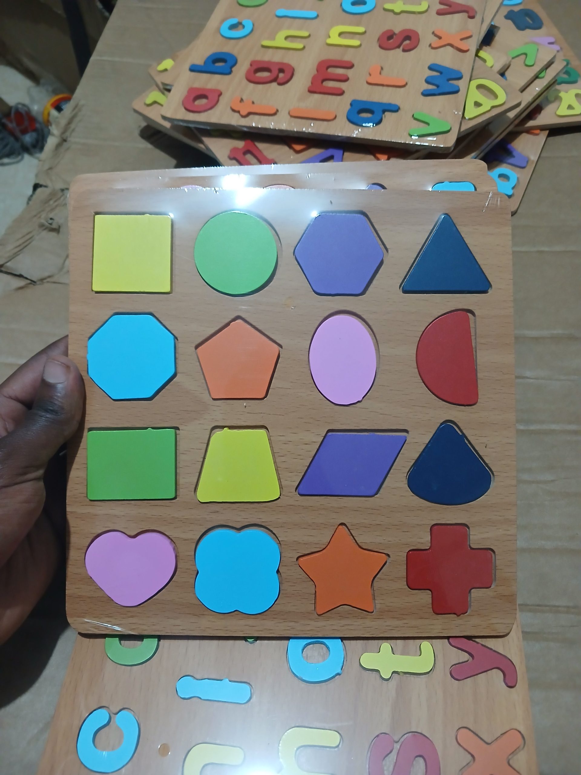 5-in-1 Complete Wooden Learning Puzzle Set for Kids - Image 6