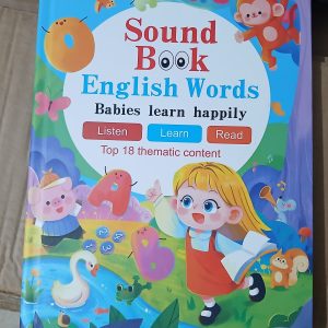 Rechargeable Sound book – English Words 📚🔊