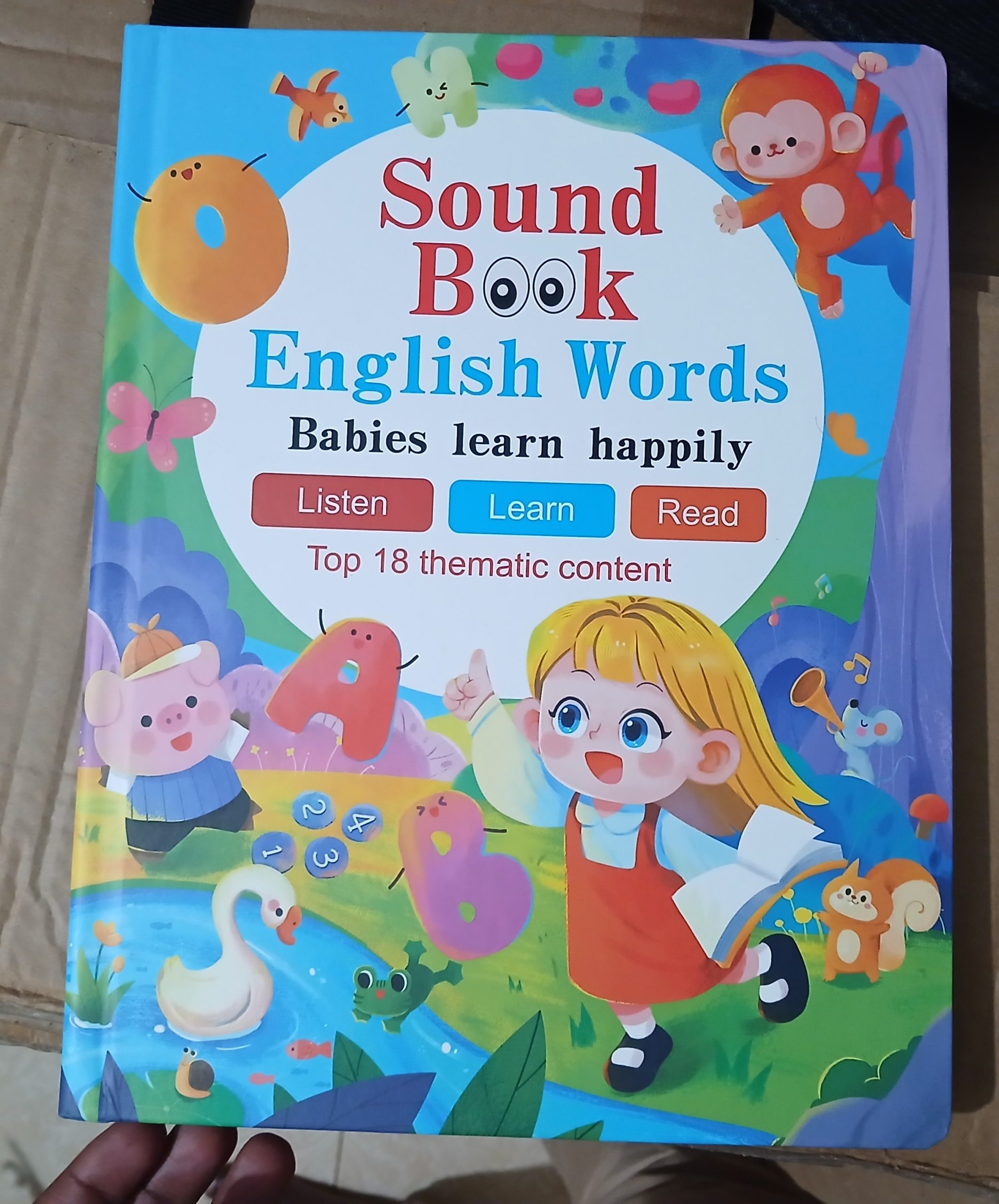 Rechargeable Sound book – English Words 📚🔊