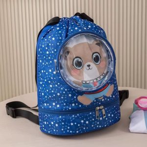 Kids Waterproof Swimming Backpack – Color blue