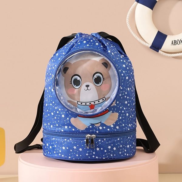 Kids Waterproof Swimming Backpack – Color blue - Image 3
