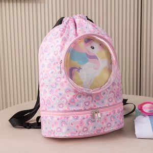 Kids Waterproof Swimming Backpack – Color pink