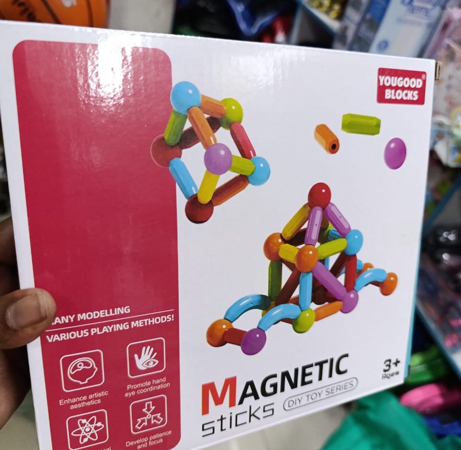 Magnetic sticks Building Blocks for kids – 116 Pieces - Image 2