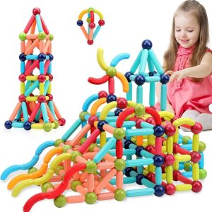 Magnetic Sticks Building Blocks for kids – 96 Pieces