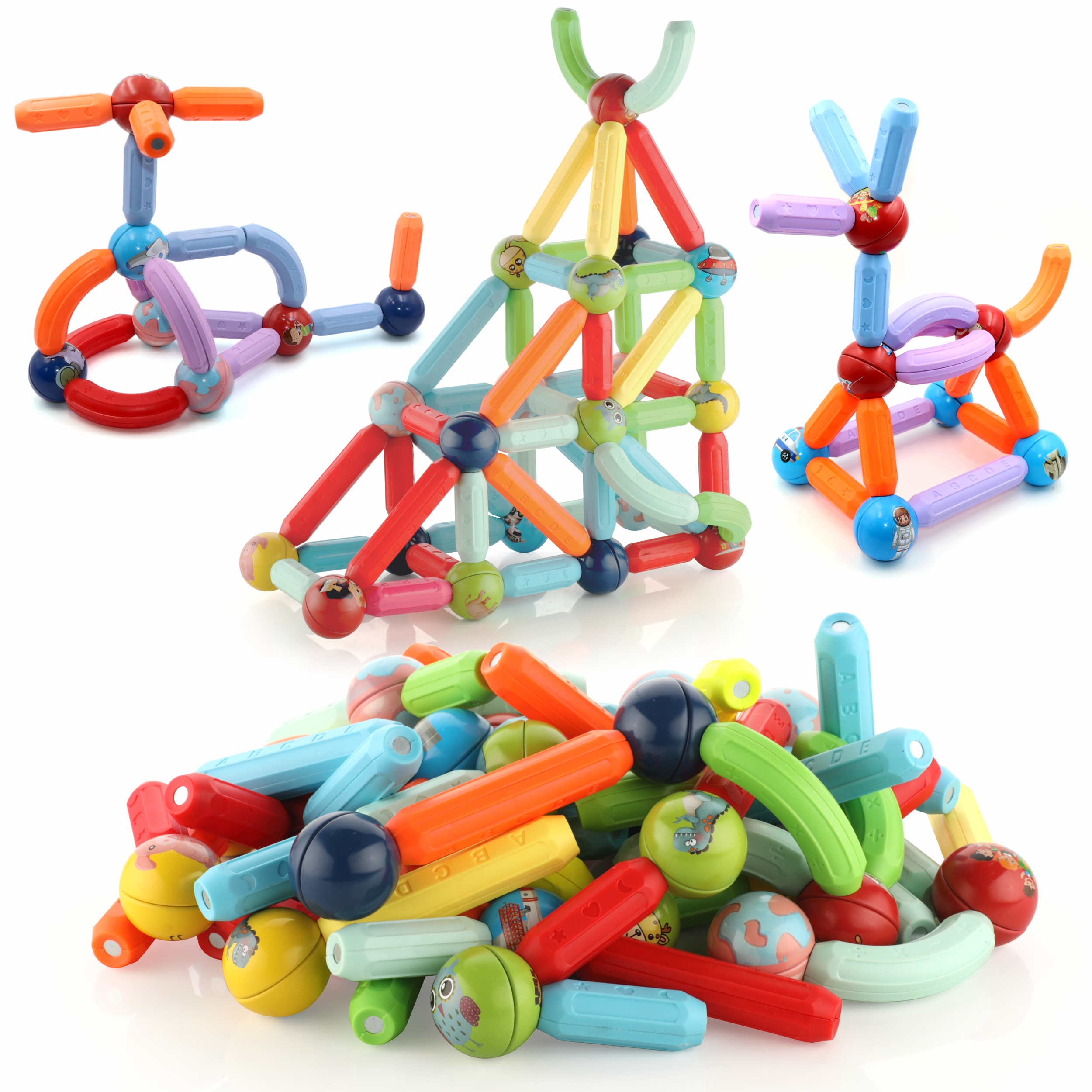 Magnetic sticks Building Blocks for kids – 116 Pieces