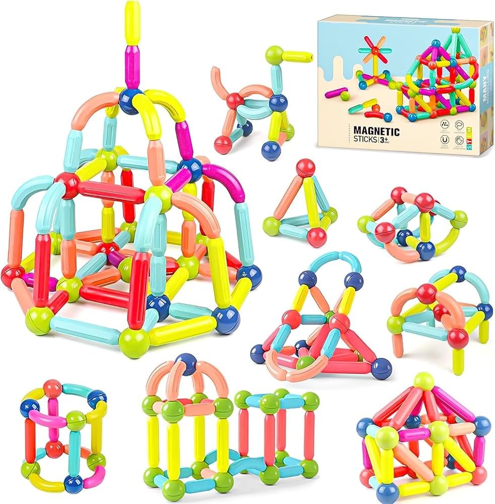 Magnetic Sticks Building Blocks for kids – 96 Pieces - Image 2