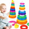 Colourful Rainbow Ring Stacking Toy for Toddlers