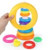 Colourful Rainbow Ring Stacking Toy for Toddlers - Image 2