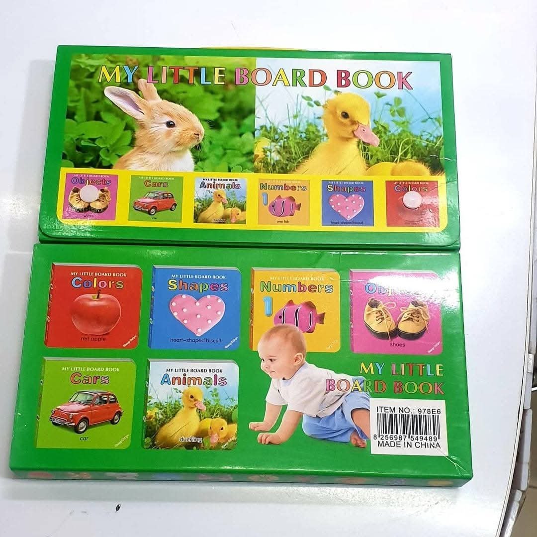 My Little Board Book – 6-Piece Early Learning Set