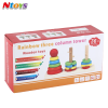 Rainbow Three Column Tower. Montessori Stacking Toy - Image 4