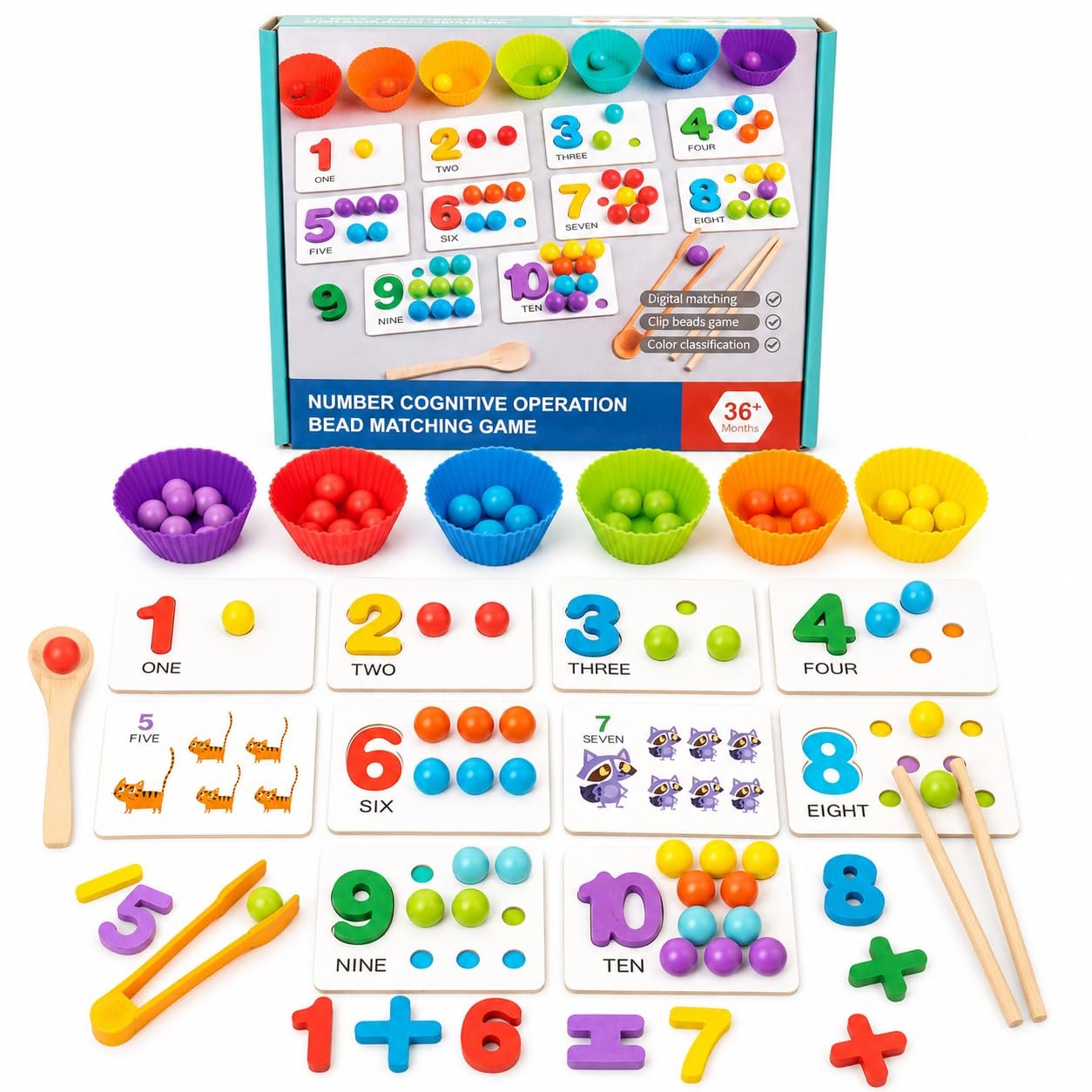 Number Cognitive Operation Bead Matching Game - Image 3