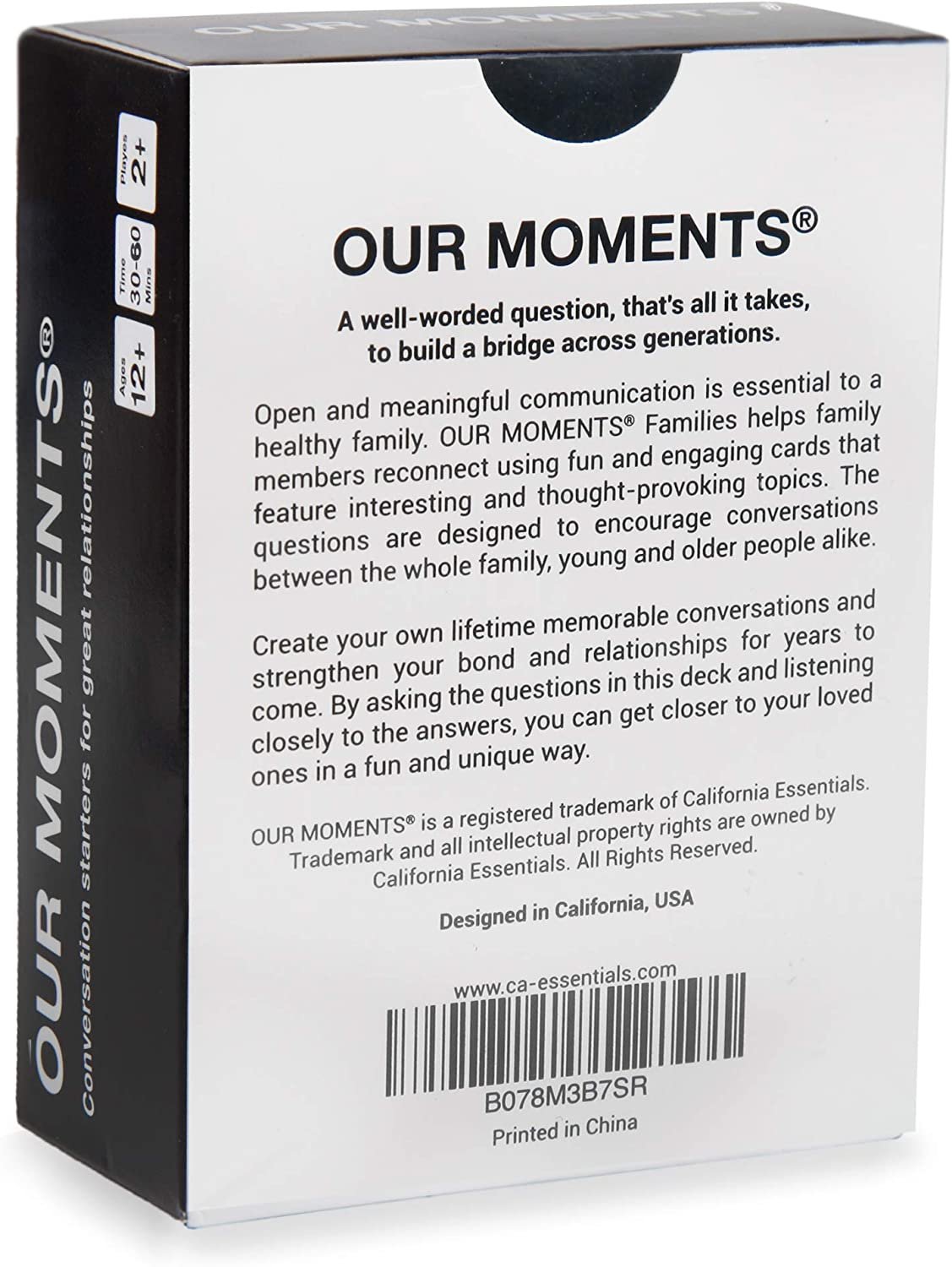 Our Moments Family Card Game - 100 Question Cards - Image 4