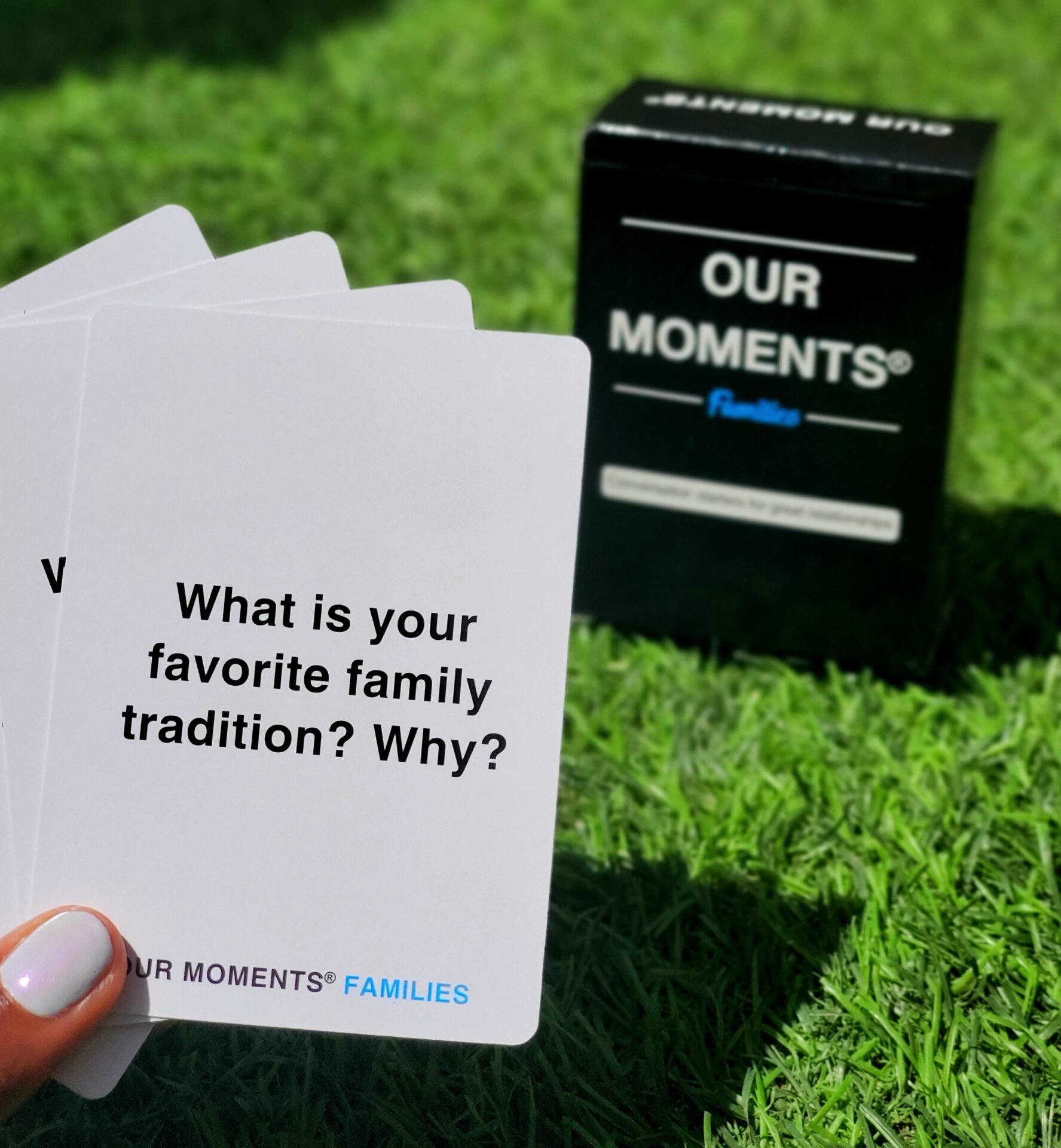 Our Moments Family Card Game - 100 Question Cards - Image 2