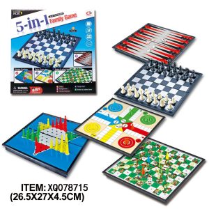 5-in-1 Magnetic Chess Set – Family Bonding Game