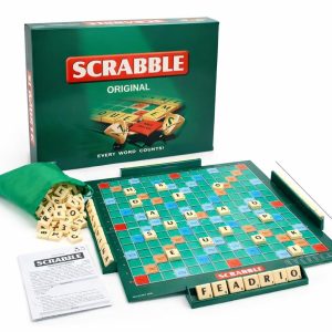 Classic Scrabble board game, family bonding game