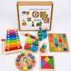 Wooden Educational Toy Set – 8-in-1 Montessori Learning Kit
