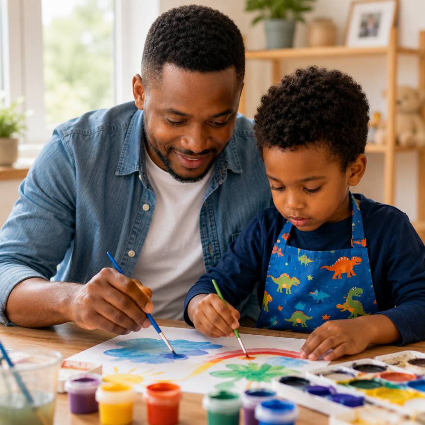 Painting-practice-materials-for-kids-in-Kenya, Elect Baby Store