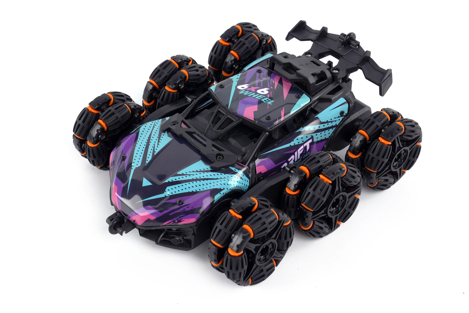 6WD Stunt Spray Remote Control Car – 360° Rotating Stunt Racing Toy