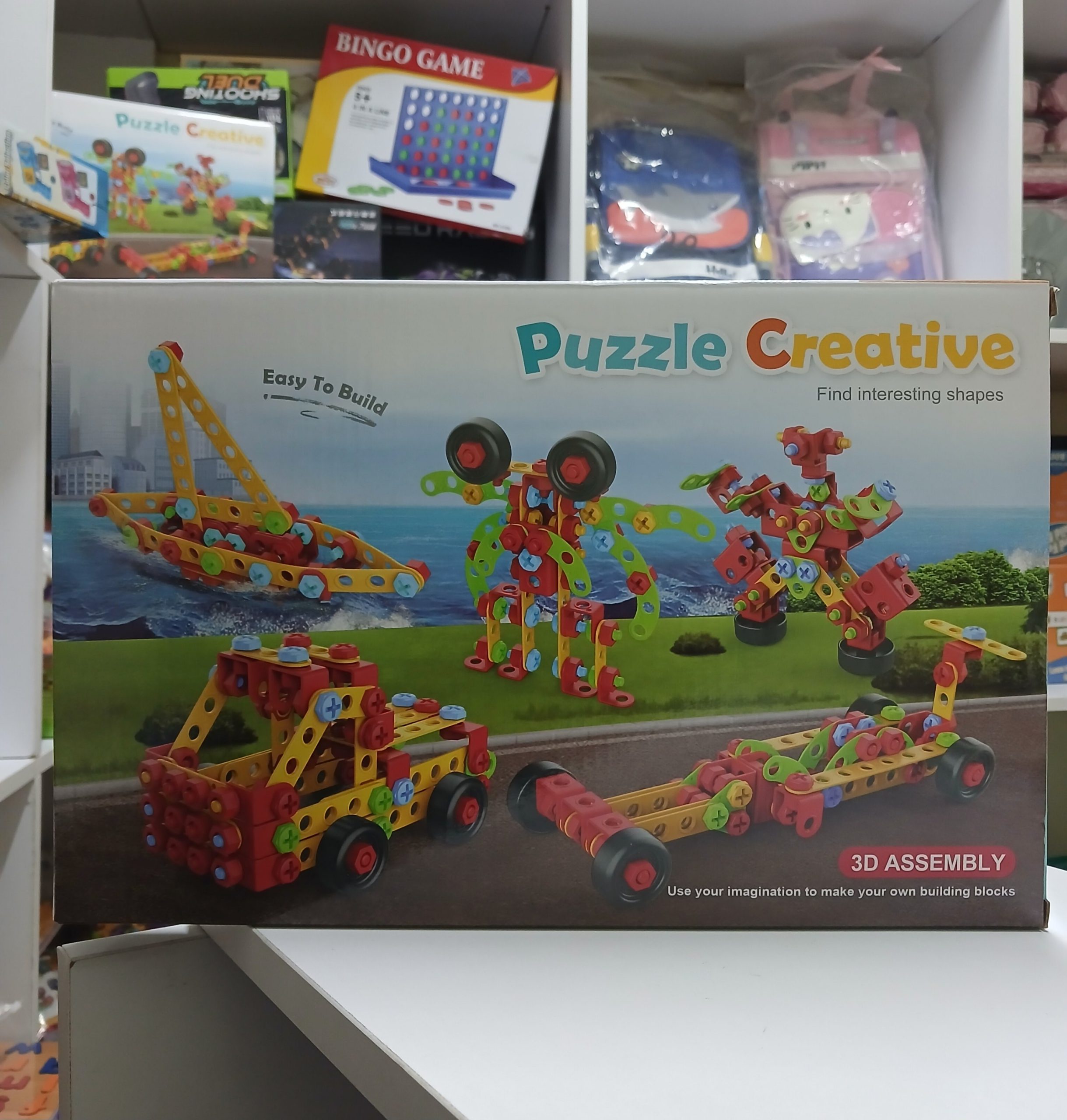 3d assembly creative building blocks – construction and engineering toy