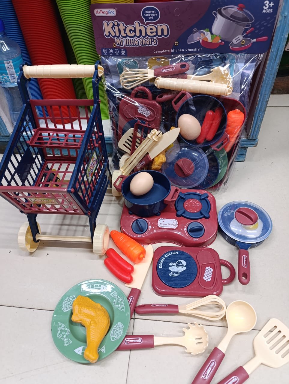 My Little Chef’s Kitchen Play Set – Pretend Cooking Educational Toy for Kids 3+